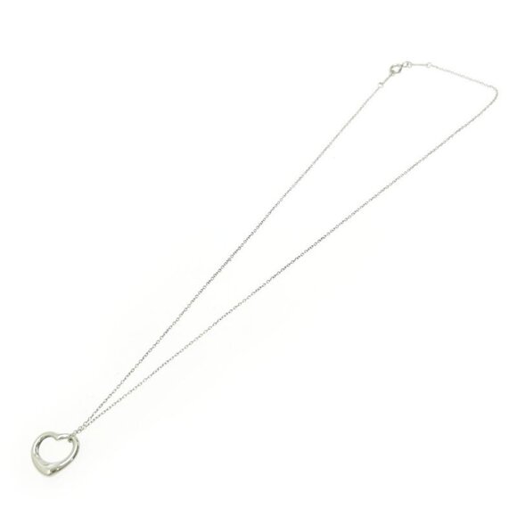 Tiffany & Co. Silver Peretti Open Heart Necklace - 66mint  Tiffany & Co Silver Elsa Peretti Open Heart Necklace 2.8 g 925